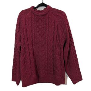 Dazy Men's Sweater Burgundy Size XL